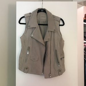 Suede Biker Vest